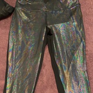 Iridescent leggings almost knew